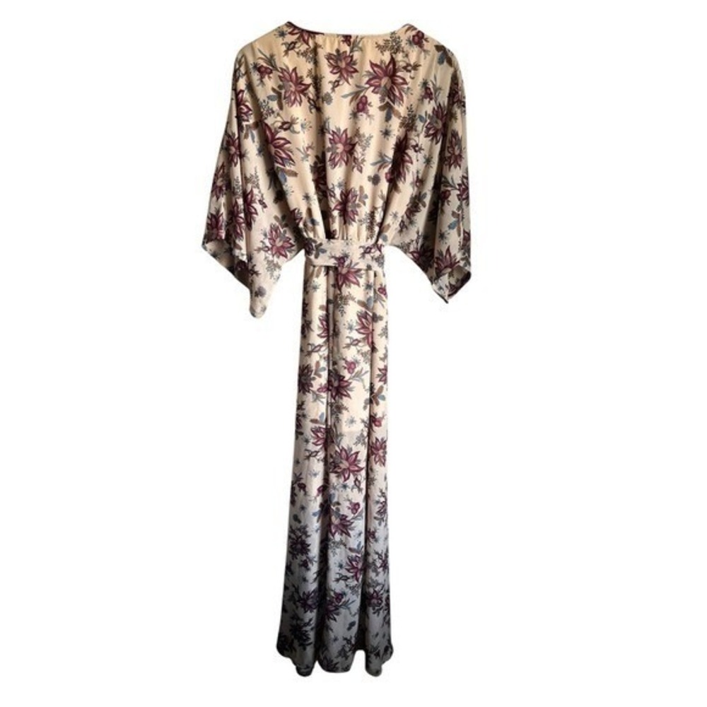 Baltic Born Women 2X Kimono Maxi Dress Garden Floral Wedding Guest Romantic Flaw - Picture 4 of 13